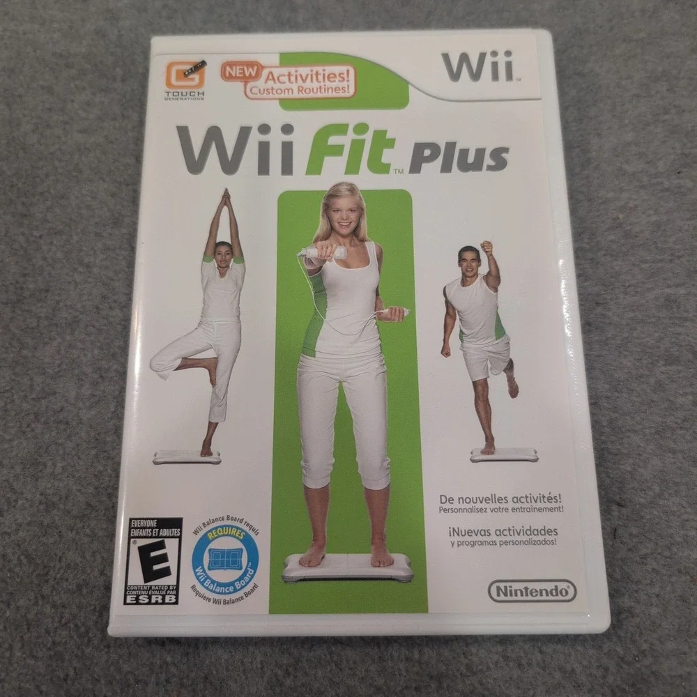 Nintendo Wii Fit Plus Game‎ with Manual and Case RVL-P-RFPE-USZ